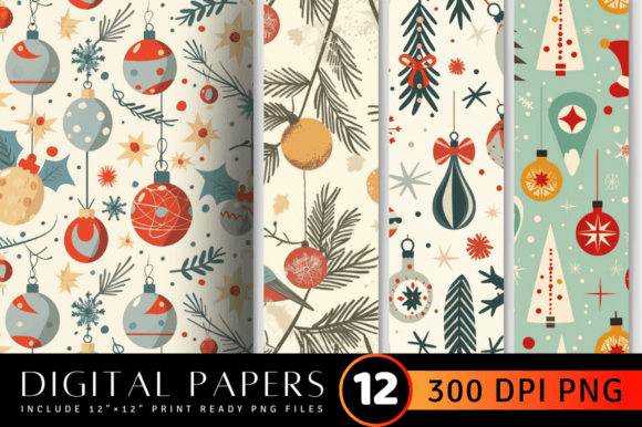 Download Retro Christmas Pattern - Christmas pattern Collection