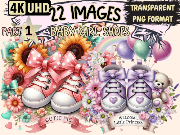 Download Baby Girl Shoes Clipart P1 - Baby Collection