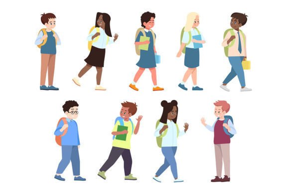 Download Boys and Girls Back to School Graphics - School graphics Collection
