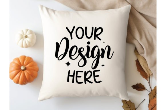 Download Fall Autumn Home Decor Pillow Mockup 8 - Mockup Collection