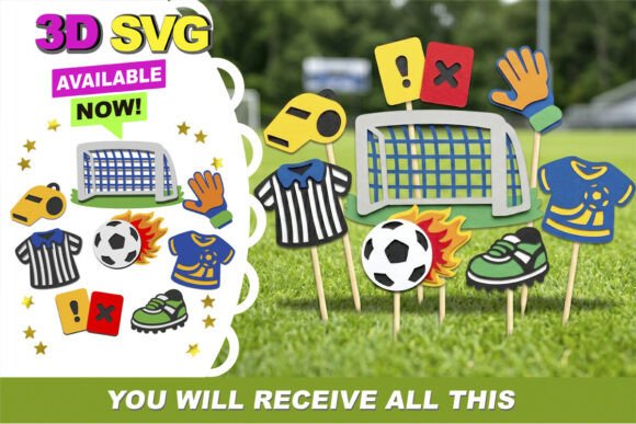 Download Soccer Sports Elements and Photo Props - Element Collection