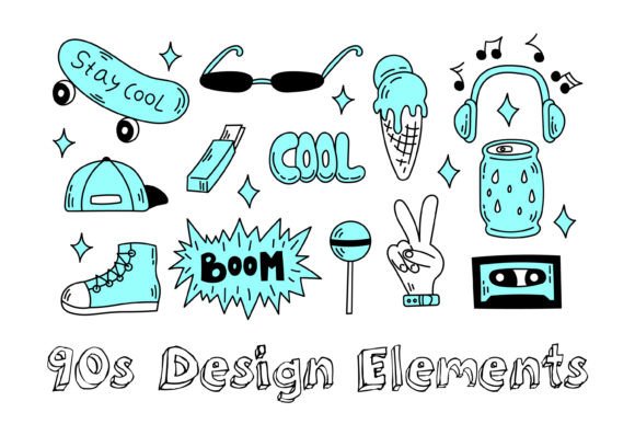Download 90s Design Elements - Element Collection