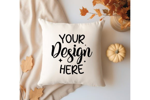 Download Fall Autumn Home Decor Pillow Mockup 6 - Mockup Collection