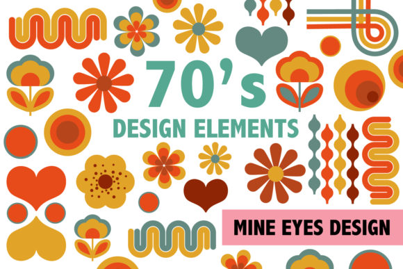 Download 70's Design Elements - Element Collection