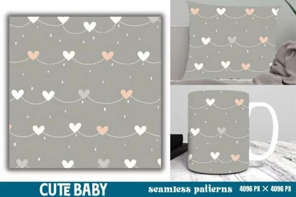 Download Cute Baby Pastel Digital Papers Pattern - Baby Collection
