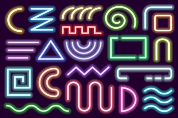 Download Neon Design Elements - Element Collection